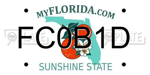 FC0B1D Florida License Plate