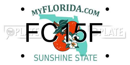 FC15F Florida License Plate