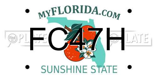 FC47H Florida License Plate