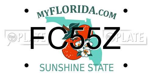 FC55Z Florida License Plate