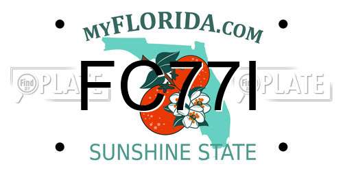 FC77I Florida License Plate