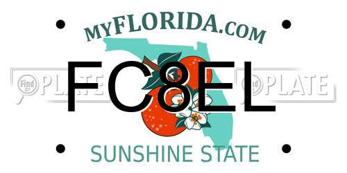 FC8EL Florida License Plate