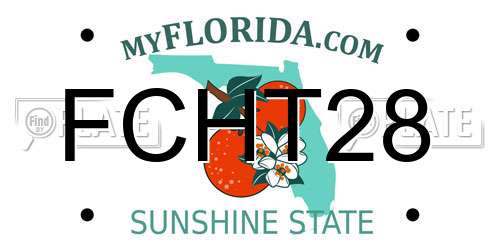 FCHT28 Florida License Plate