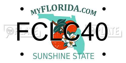 FCLC40 Florida License Plate