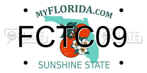 FCTC09 Florida License Plate