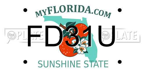 FD31U Florida License Plate
