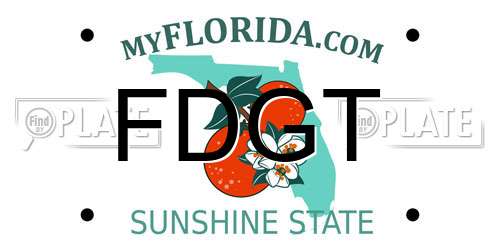 FDGT Florida License Plate
