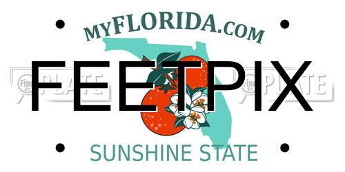 FEETPIX Florida License Plate