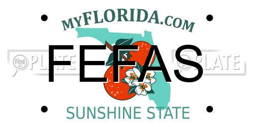 FEFAS Florida License Plate