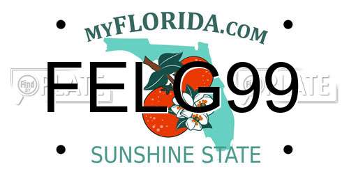FELG99 Florida License Plate