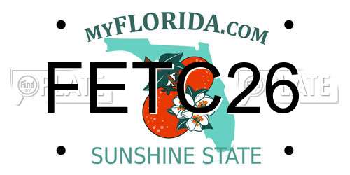 FETC26 Florida License Plate