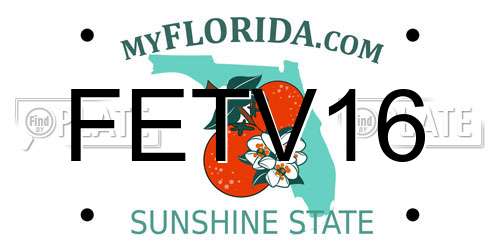 FETV16 Florida License Plate