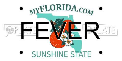 FEVER Florida License Plate