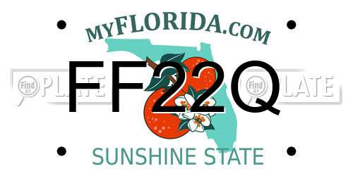 FF22Q Florida License Plate