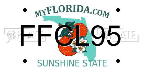 FFCL95 Florida License Plate