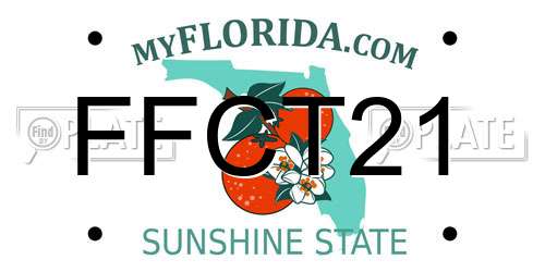 FFCT21 Florida License Plate