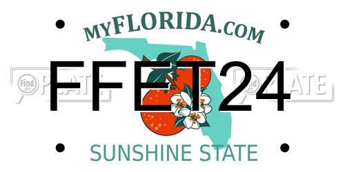 FFET24 Florida License Plate