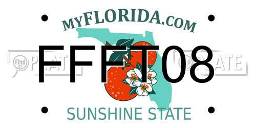 FFFT08 Florida License Plate