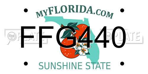 FFG440 Florida License Plate
