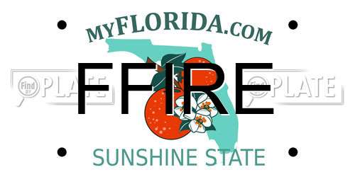 FFIRE Florida License Plate