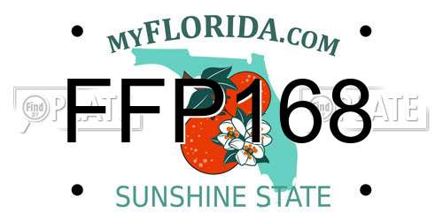 FFP168 Florida License Plate
