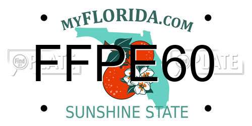 FFPE60 Florida License Plate