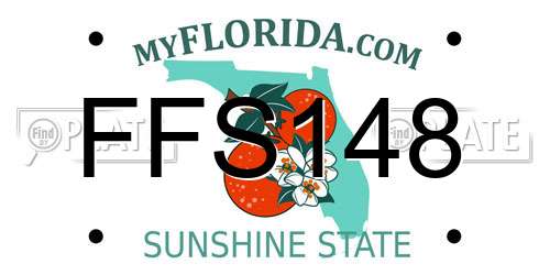 FFS148 Florida License Plate