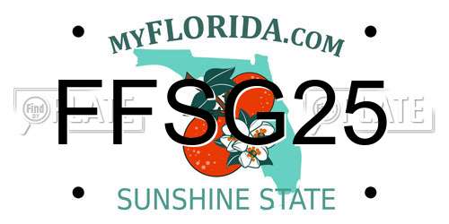 FFSG25 Florida License Plate