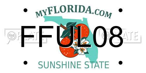 FFUL08 Florida License Plate
