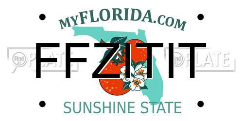 FFZITIT Florida License Plate