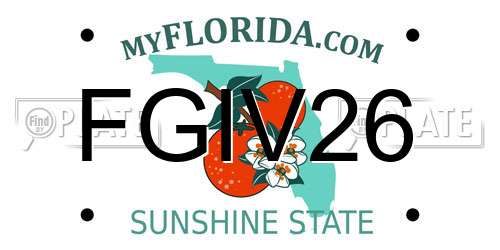 FGIV26 Florida License Plate