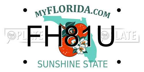 FH81U Florida License Plate