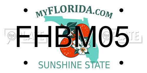 FHBM05 Florida License Plate
