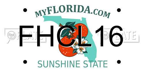 FHCL16 Florida License Plate