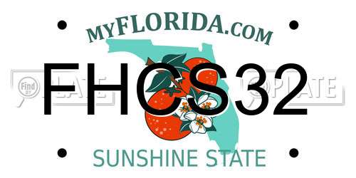 FHCS32 Florida License Plate