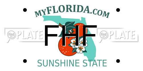 FHF Florida License Plate