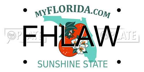 FHLAW Florida License Plate