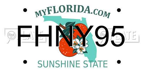 FHNY95 Florida License Plate