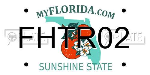 FHTR02 Florida License Plate