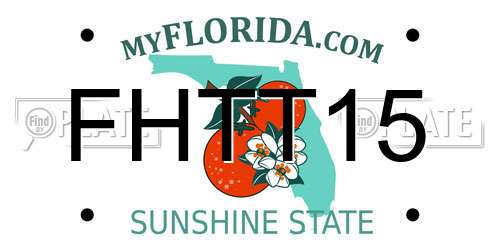 FHTT15 Florida License Plate