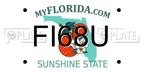 FI68U Florida License Plate