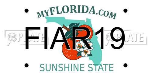 FIAR19 Florida License Plate