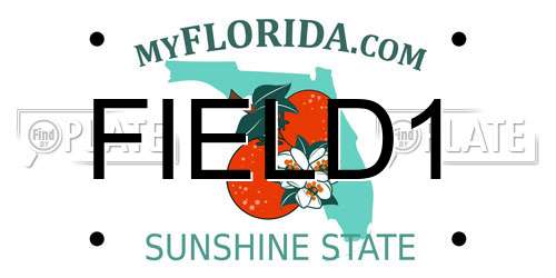 FIELD1 Florida License Plate