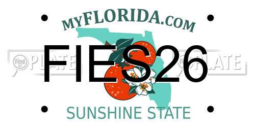 FIES26 Florida License Plate