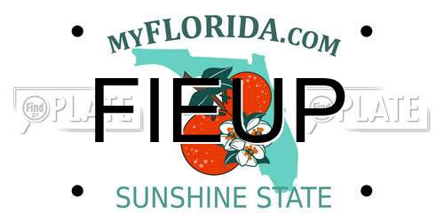 FIEUP Florida License Plate