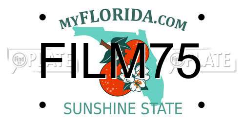 FILM75 Florida License Plate