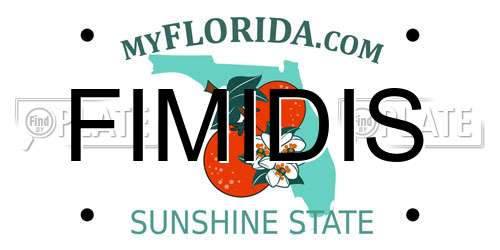 FIMIDIS Florida License Plate