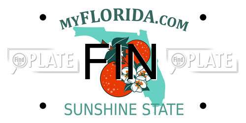 FIN Florida License Plate