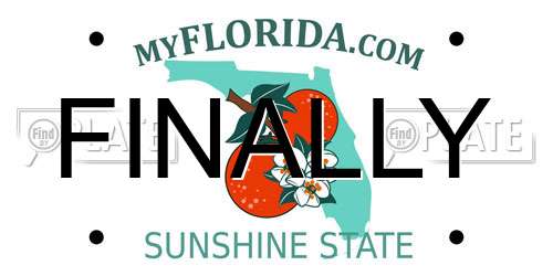 FINALLY Florida License Plate