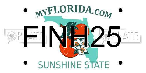 FINH25 Florida License Plate